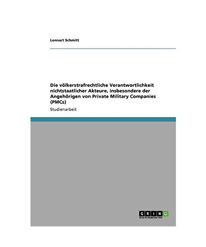 Die völkerstrafrechtliche