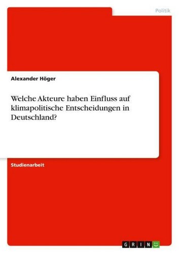 Welche akteure haben einfluss - haben,