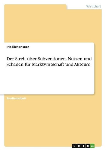 Der streit über subventionen - der,