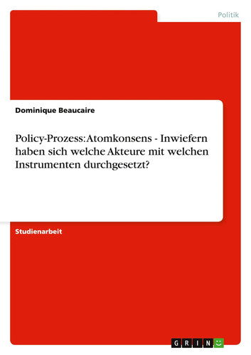 Policy prozess atomkonsens - policy-prozess:,