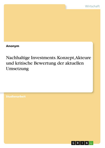 Anonymous nachhaltige - |,