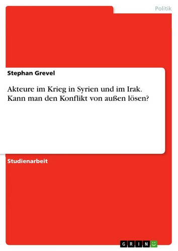 Akteure krieg syrien und - im,