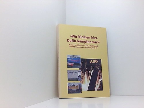 Wir bleiben hier dafür - "wir, hier.